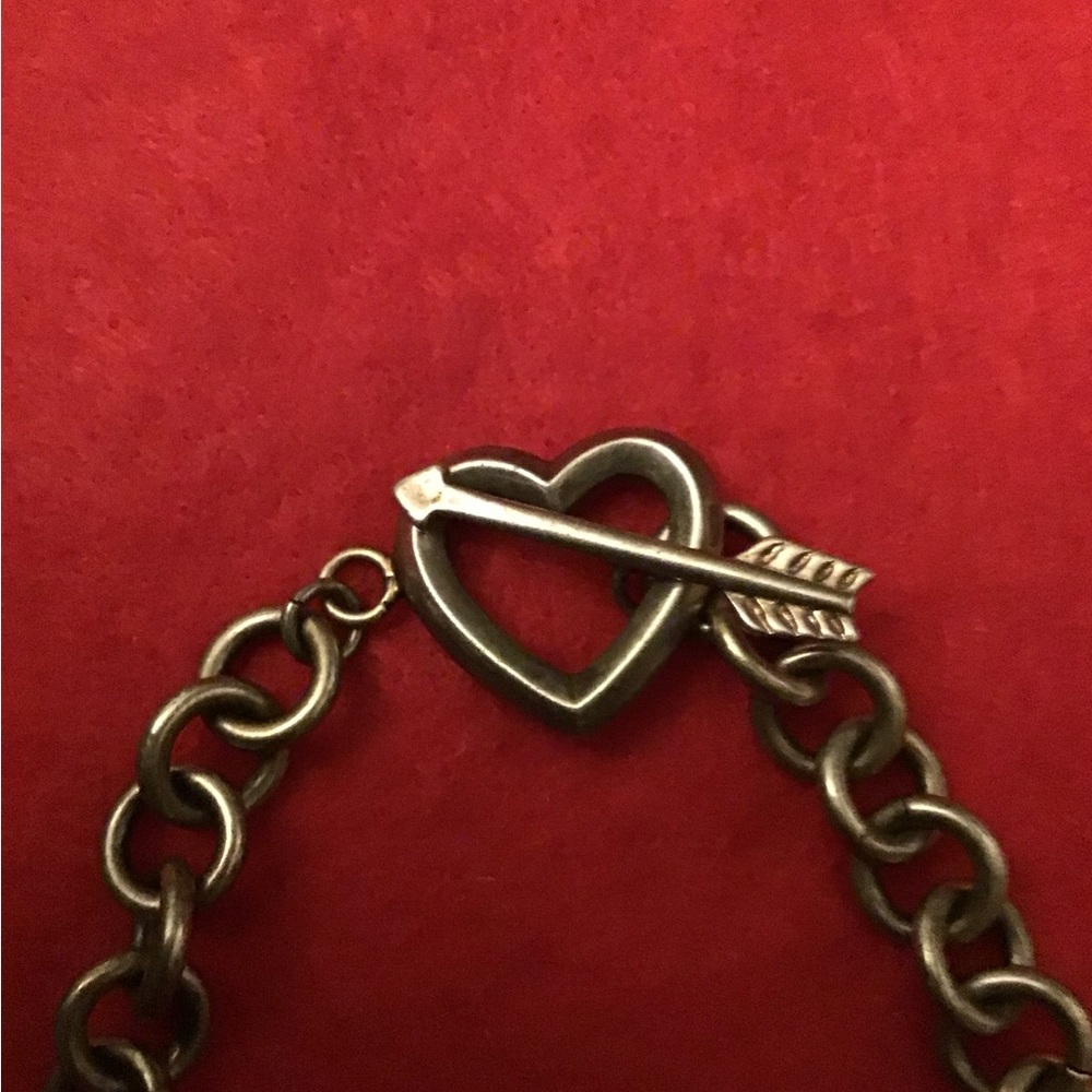 🩵TIFFANY & CO🩵1984VINTAGE SILVER HOLLOW HEART & ARROW NECKLACE🩵FULL INCLUSION - Picture 9 of 15